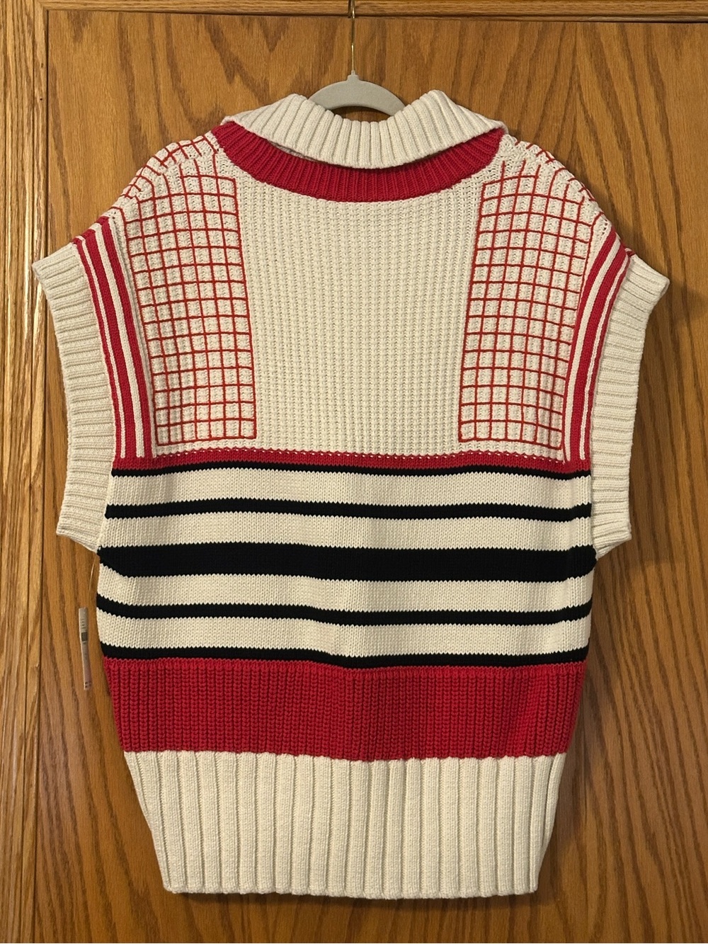 Maeve V-Neck Button-Up Twofer Sweater Vest - NWT - Size M - Picture 3 of 12